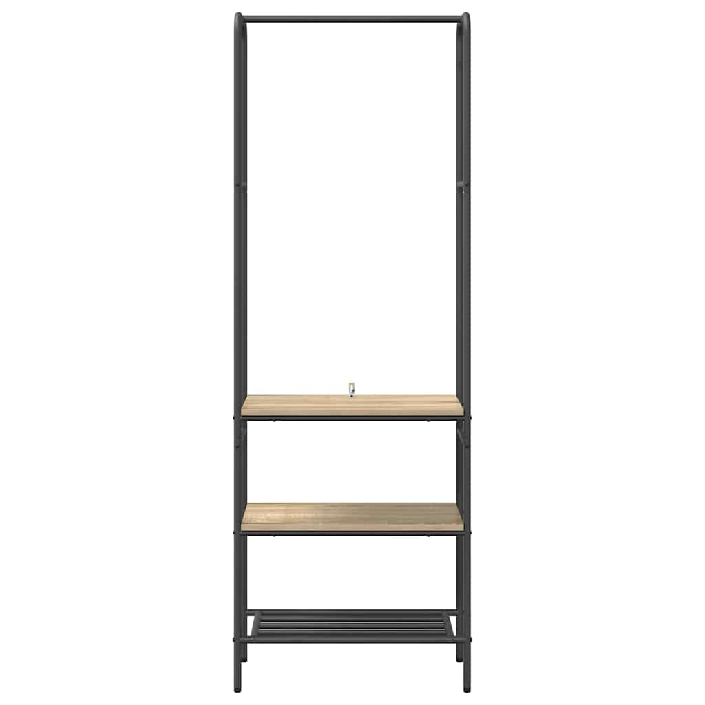Tøjstativ Sonoma eg 60 x 30 x 171 cm Konstrueret træ