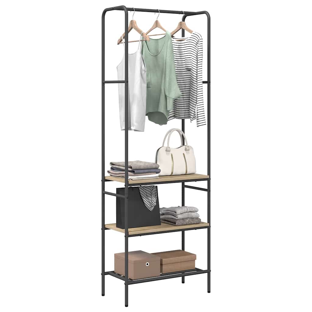 Tøjstativ Sonoma eg 60 x 30 x 171 cm Konstrueret træ