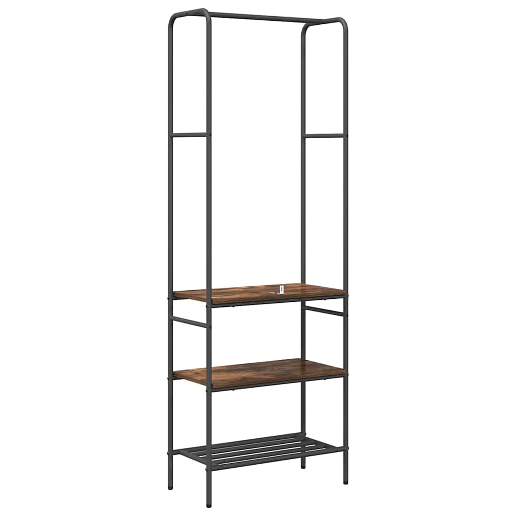 Tøjstativ Røget eg 60 x 30 x 171 cm Konstrueret træ