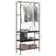 Tøjstativ Sort eg 77 x 30 x 171 cm Konstrueret træ