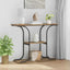 Konsolbord Artisan Egetræ 101 x 35 x 80,5 cm Konstrueret træ