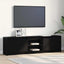 TV Enheder 2 pcs Sort 180 x 34 x 50 cm Konstrueret træ