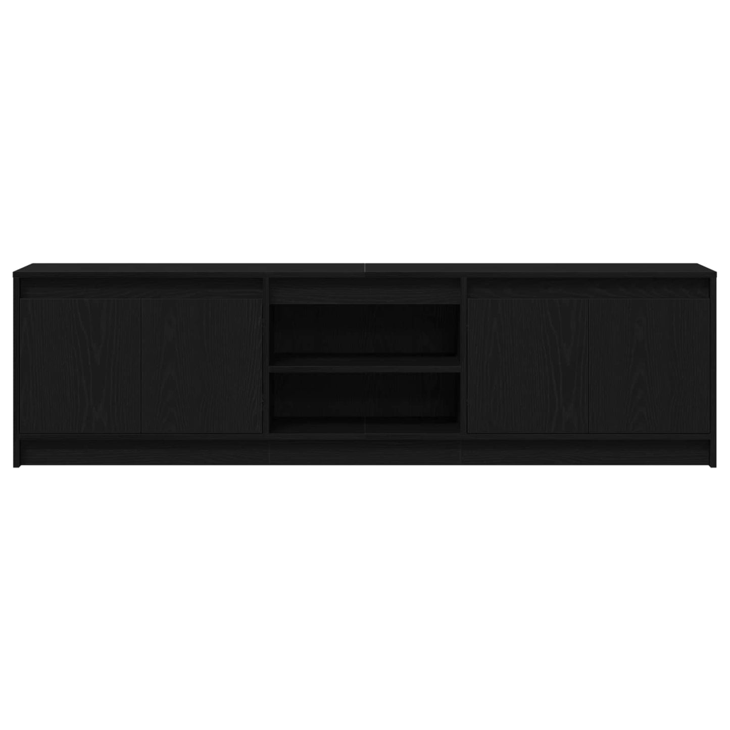 TV Enheder 2 pcs Sort 180 x 34 x 50 cm Konstrueret træ