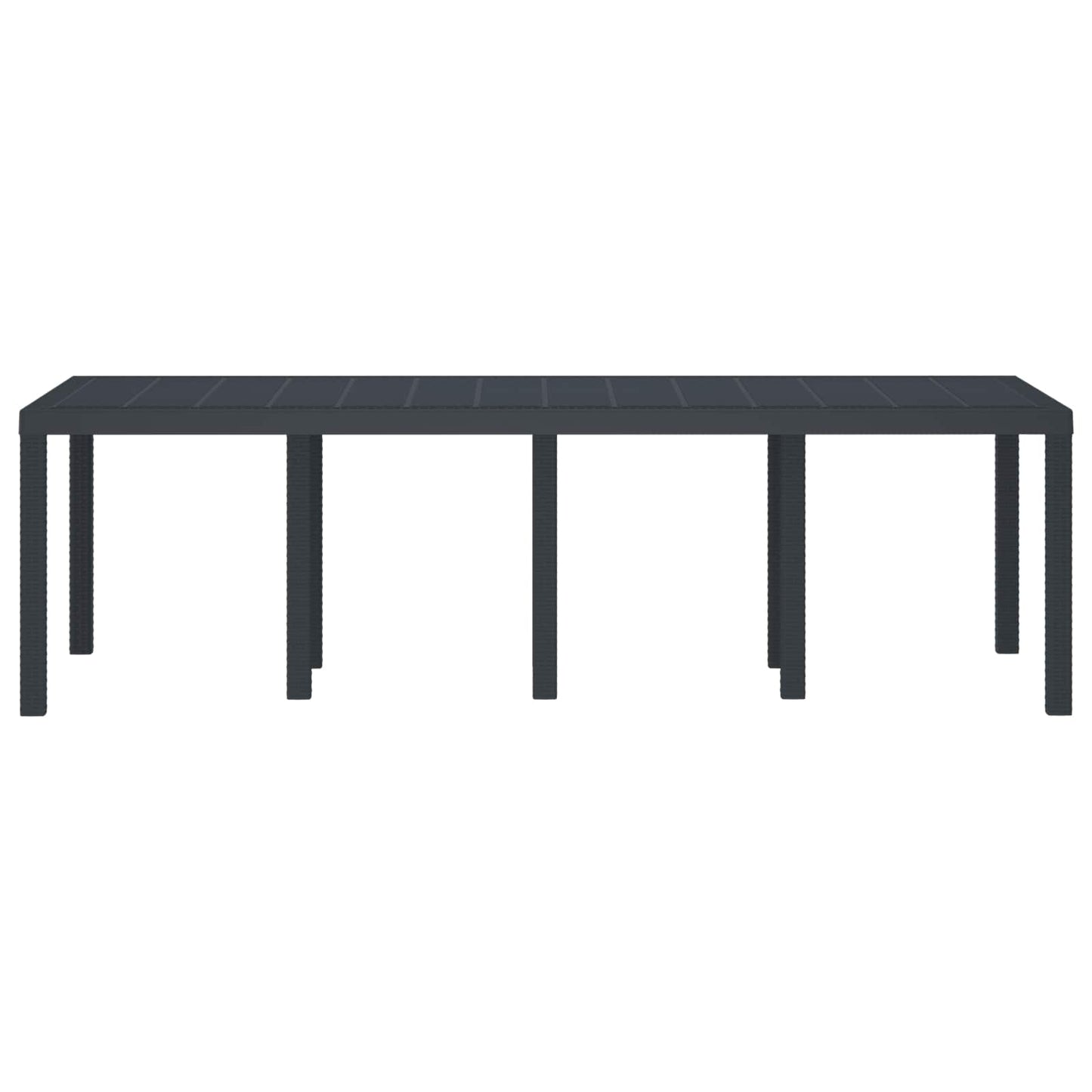 Havemøbel Bord Antracit 250 x 100 x 73 cm polyrattan