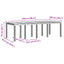 Havemøbel Bord Antracit 250 x 100 x 73 cm polyrattan