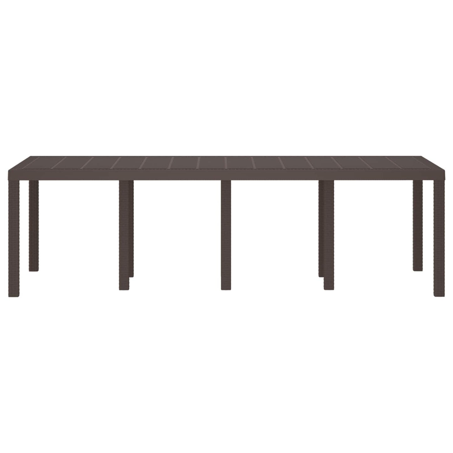 Havemøbel Bord Brun 250 x 100 x 73 cm polyrattan