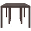 Havemøbel Bord Brun 250 x 100 x 73 cm polyrattan