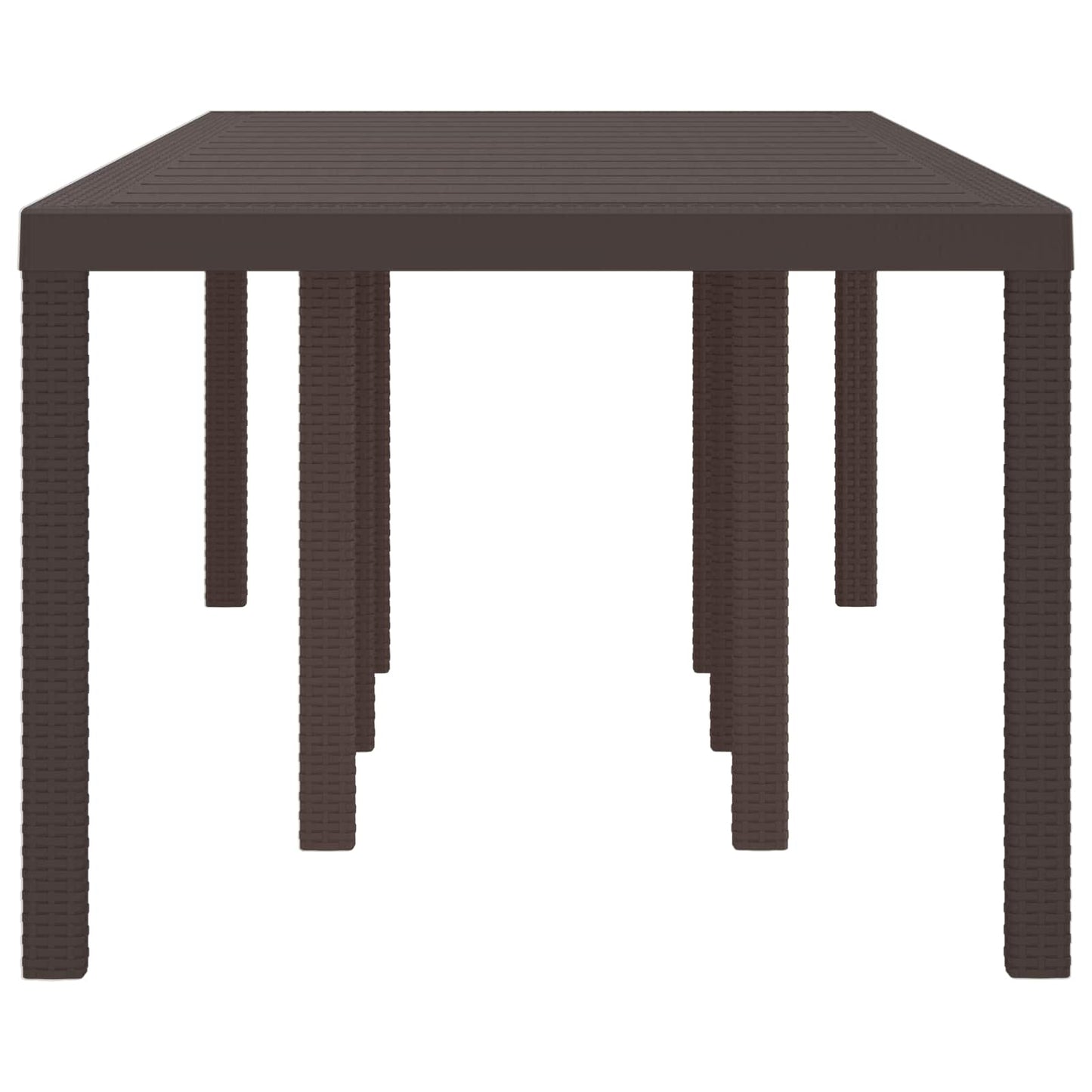 Havemøbel Bord Brun 250 x 100 x 73 cm polyrattan