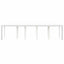 Havemøbel Bord Hvid 300 x 100 x 73 cm polyrattan
