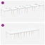 Havemøbel Bord Hvid 300 x 100 x 73 cm polyrattan