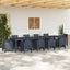 Havemøbel Bord Antracit 350 x 100 x 74 cm polyrattan