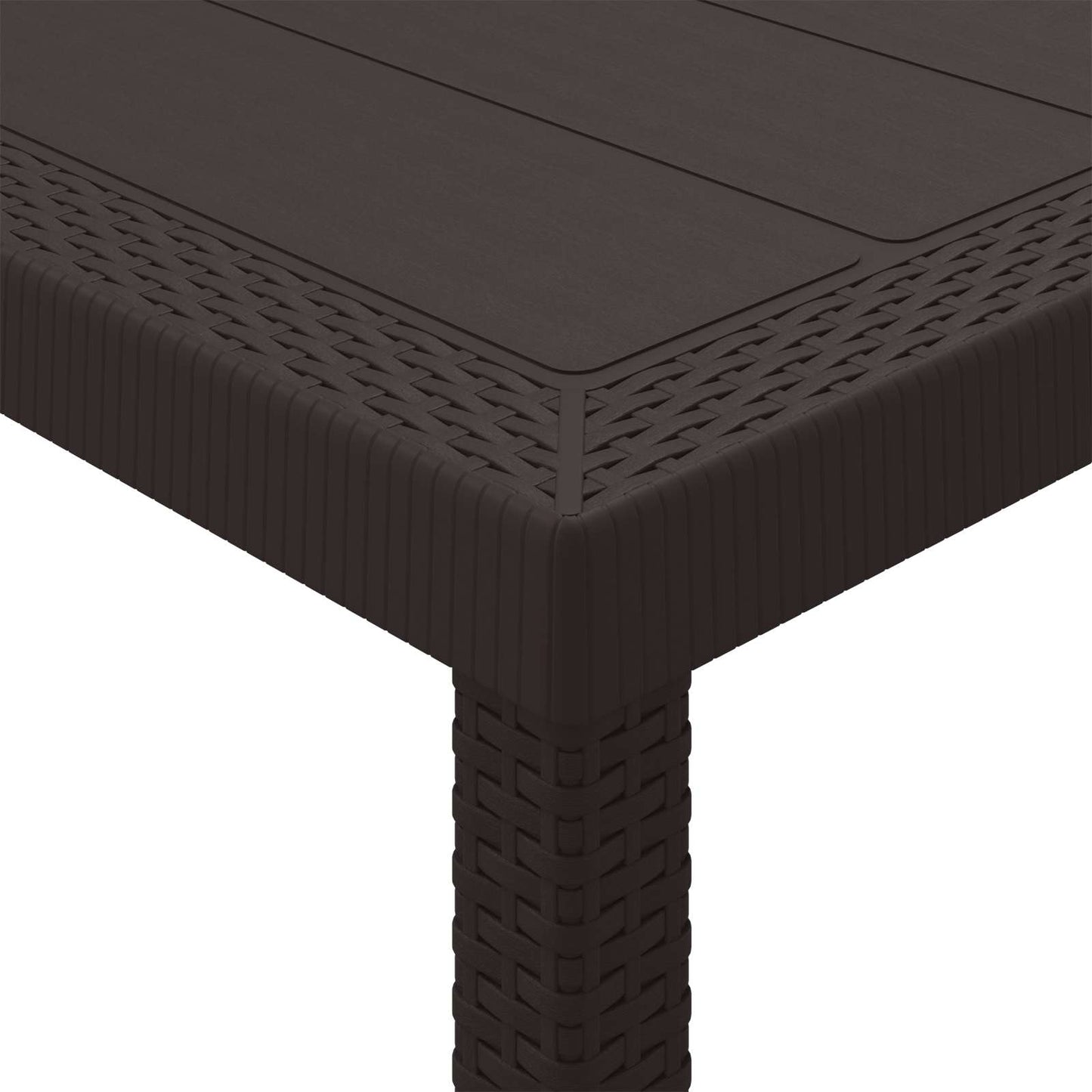 Havemøbel Bord Brun 350 x 100 x 74 cm polyrattan