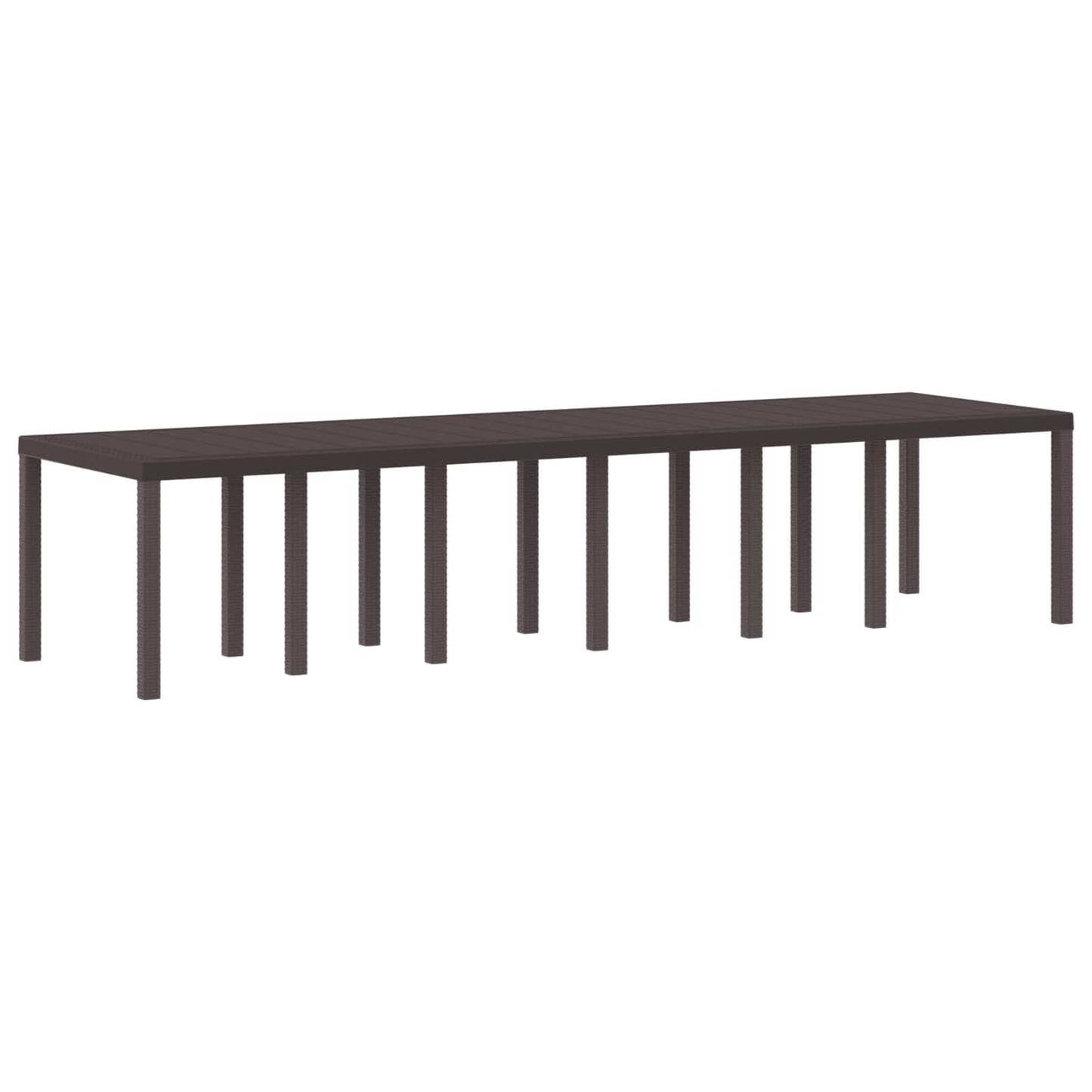 Havemøbel Bord Brun 350 x 100 x 74 cm polyrattan