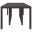 Havemøbel Bord Brun 350 x 100 x 74 cm polyrattan