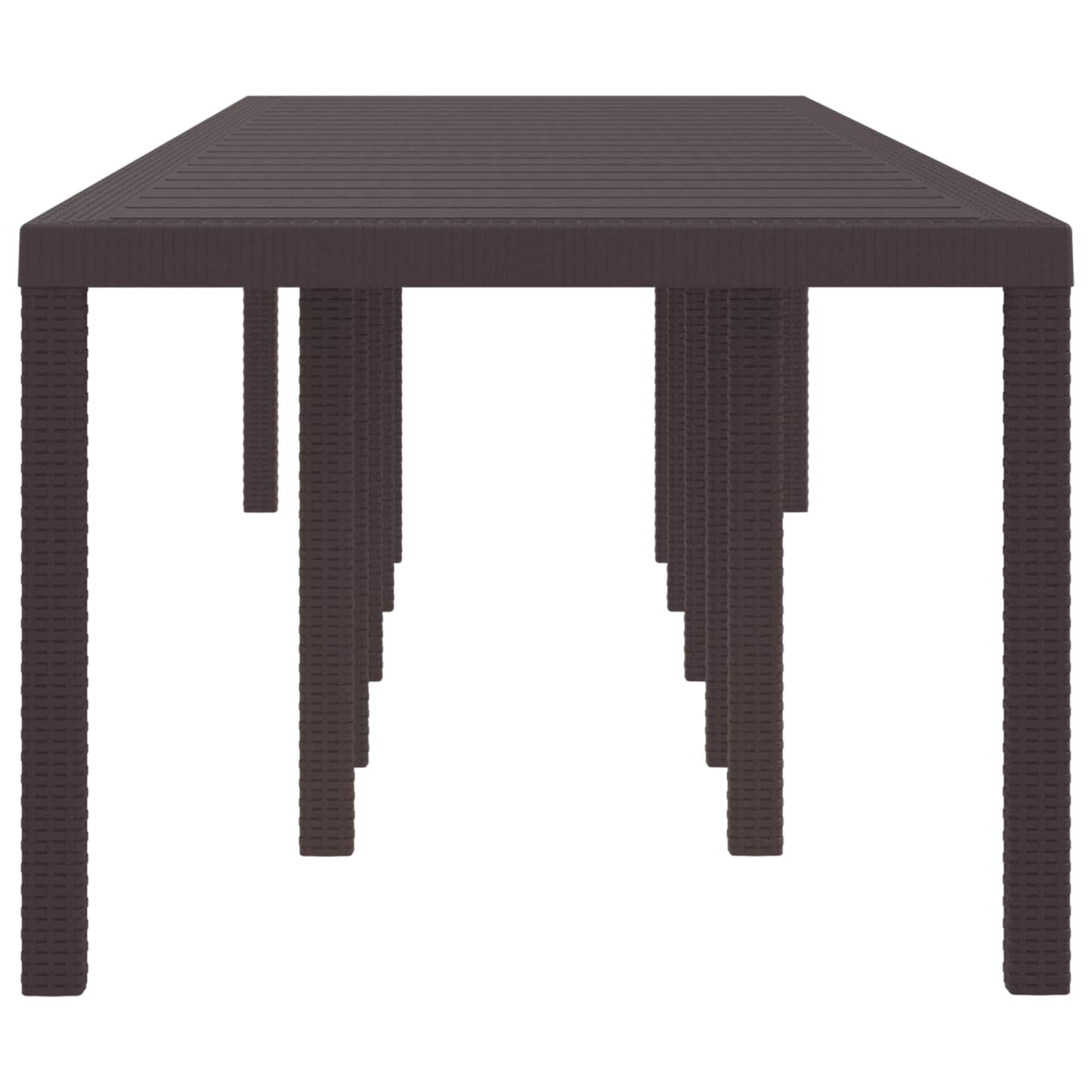Havemøbel Bord Brun 350 x 100 x 74 cm polyrattan