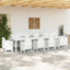 Havemøbel Bord Hvid 350 x 100 x 74 cm polyrattan