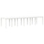 Havemøbel Bord Hvid 350 x 100 x 74 cm polyrattan