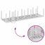 Havemøbel Bord Hvid 350 x 100 x 74 cm polyrattan