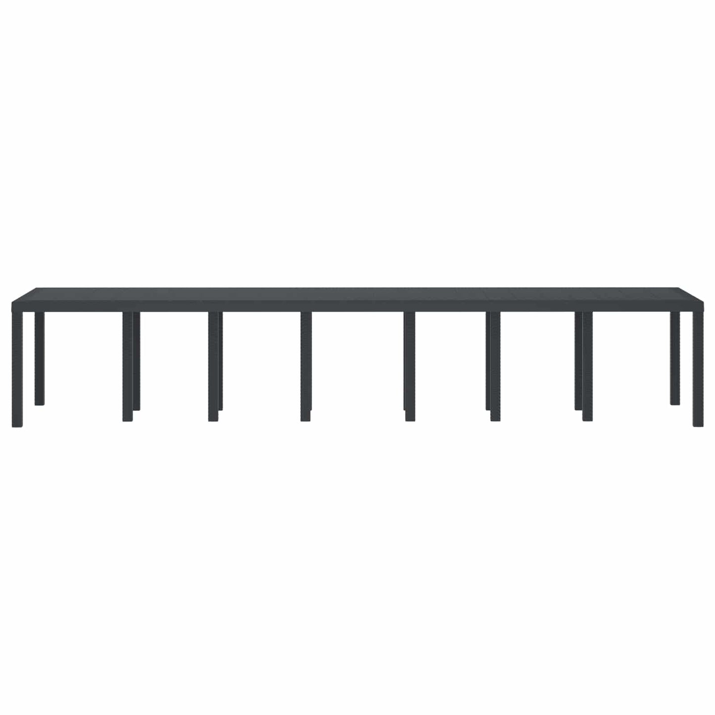 Havemøbel Bord Antracit 400 x 100 x 73 cm polyrattan