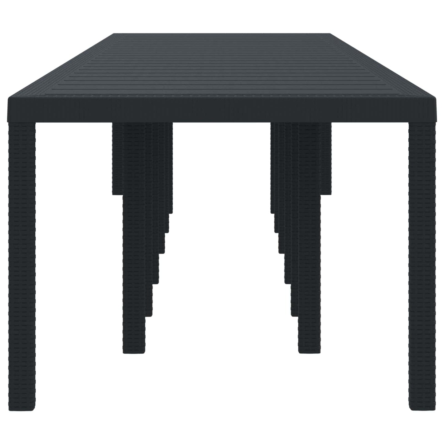 Havemøbel Bord Antracit 400 x 100 x 73 cm polyrattan