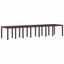Havemøbel Bord Brun 400 x 100 x 73 cm polyrattan