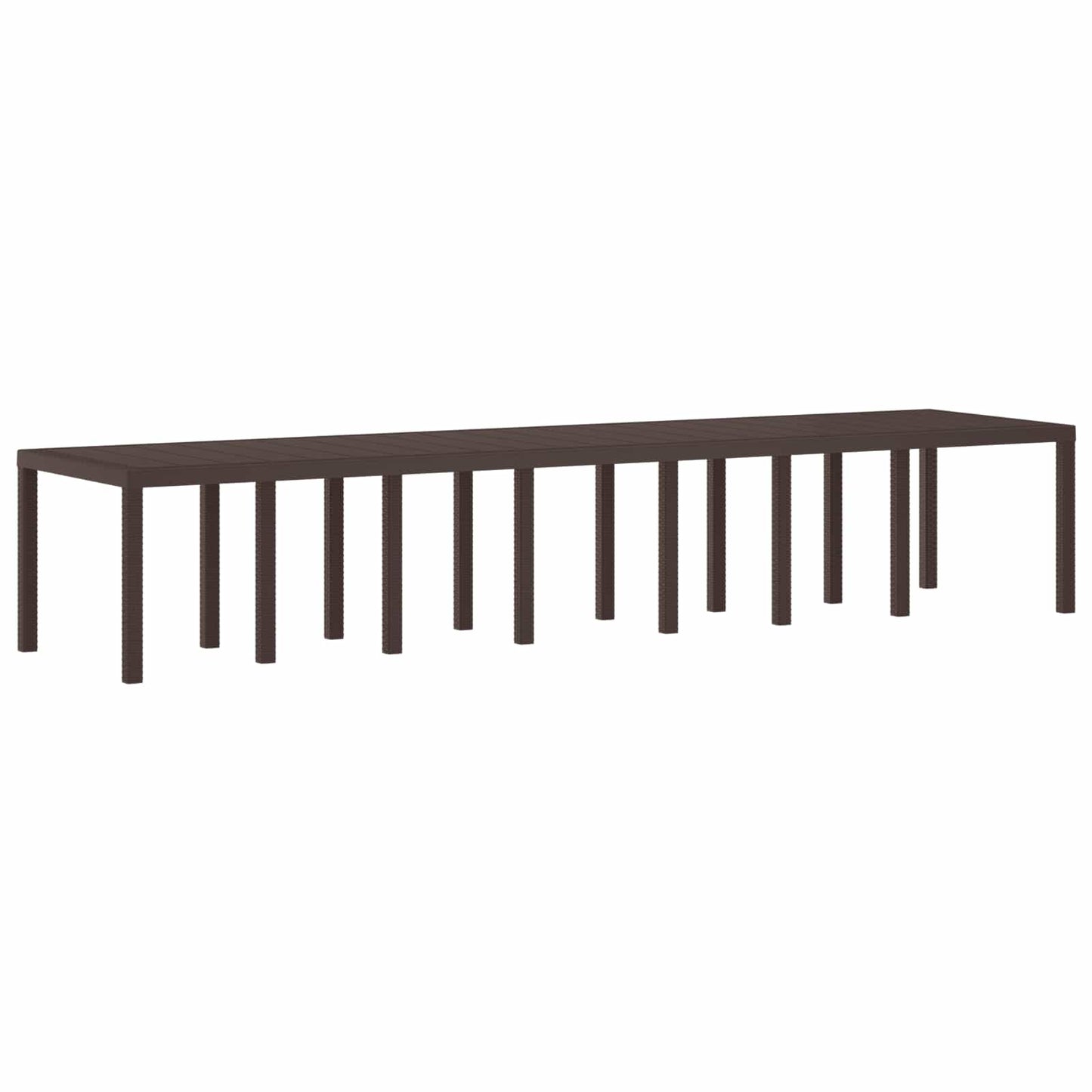 Havemøbel Bord Brun 400 x 100 x 73 cm polyrattan