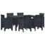 Have Spisebordssæt 7 pcs Antracit Polt rattan