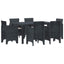 Have Spisebordssæt 7 pcs Antracit Polt rattan