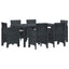 Have Spisebordssæt 7 pcs Antracit Polt rattan
