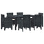Have Spisebordssæt 7 pcs Antracit Polt rattan