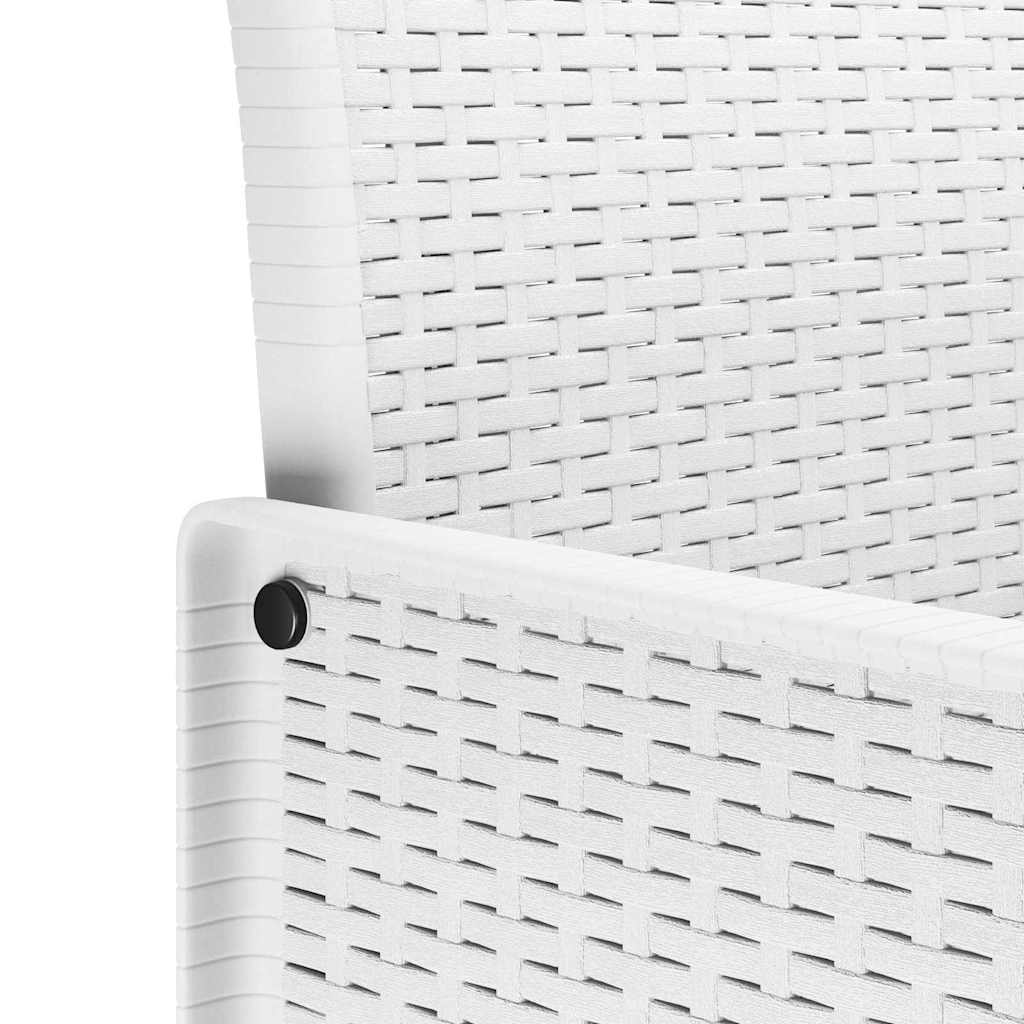 Have Spisebordssæt 7 pcs Hvid Polt rattan