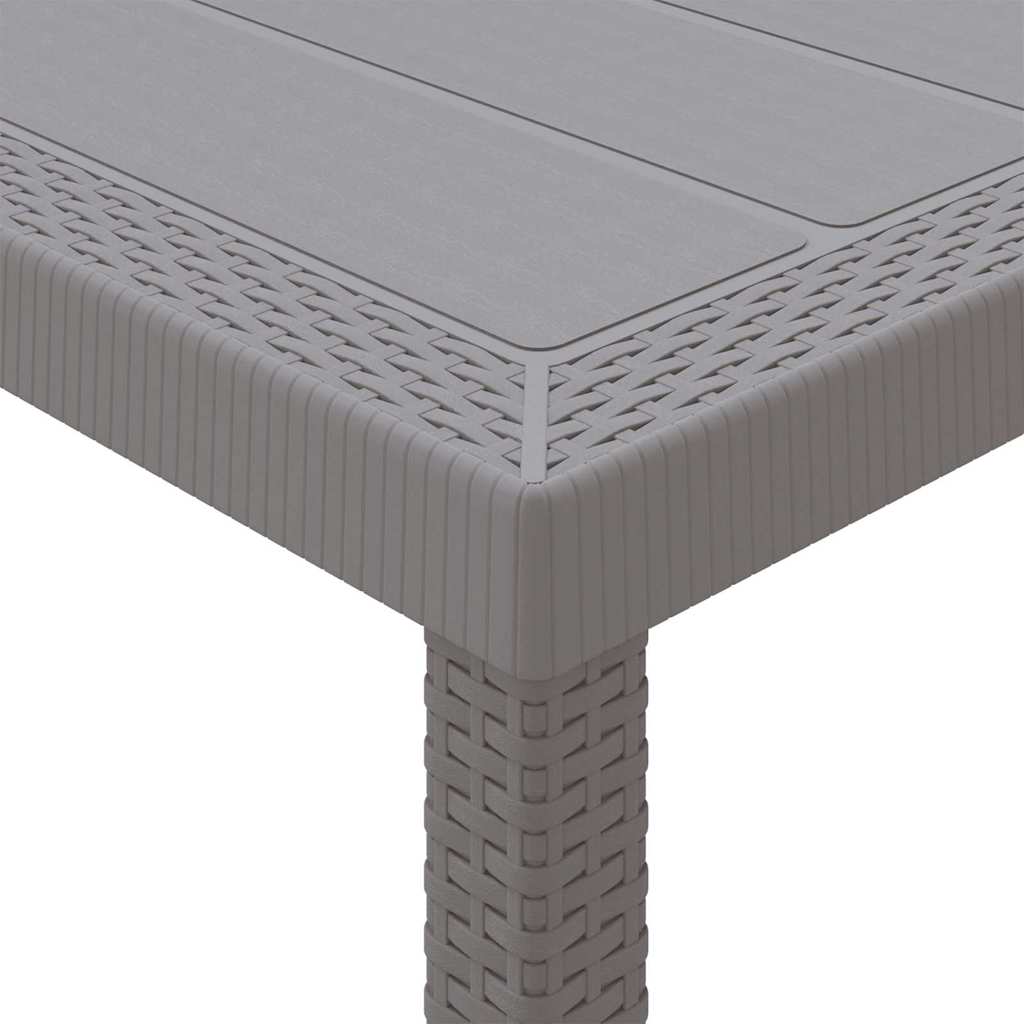 Have Spisebordssæt 15 stk. Lysegrå Polt rattan