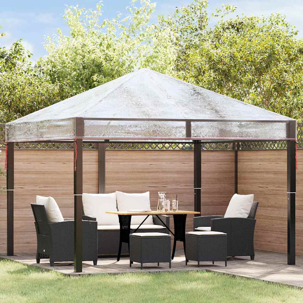 Gazebo Cover Erstatning Transparent 300 x 300 x 26 cm PVC