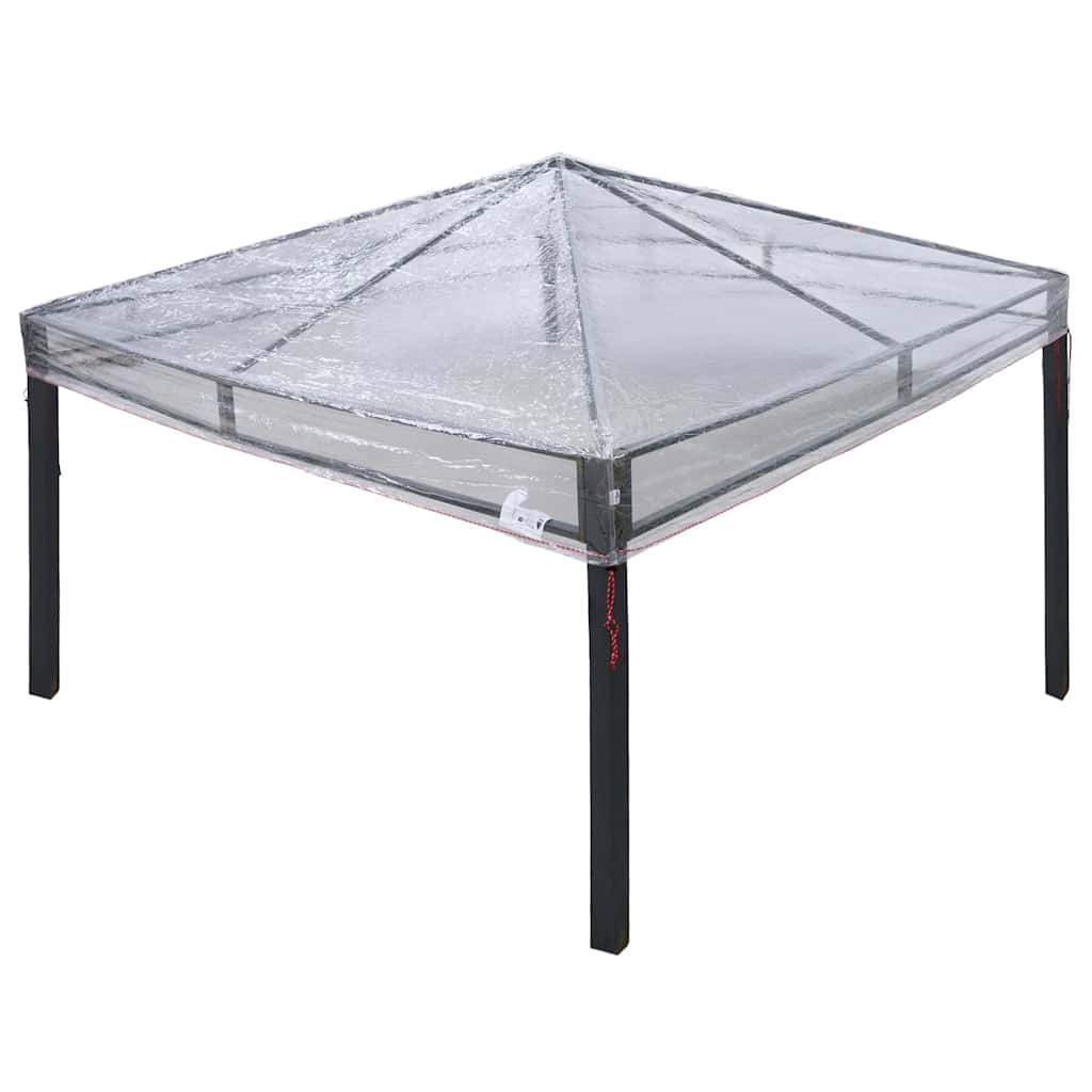 Gazebo Cover Erstatning 300 x 300 x 26 cm Transparent PVC