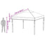 Gazebo Cover Erstatning 300 x 300 x 26 cm Transparent PVC