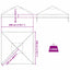 Gazebo Cover Erstatning 300 x 300 x 26 cm Transparent PVC