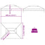 Gazebo Cover Erstatning 400 x 300 x 32 cm Transparent PVC