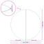 Pool Bundark Sort Ø 244 cm Non-woven stof