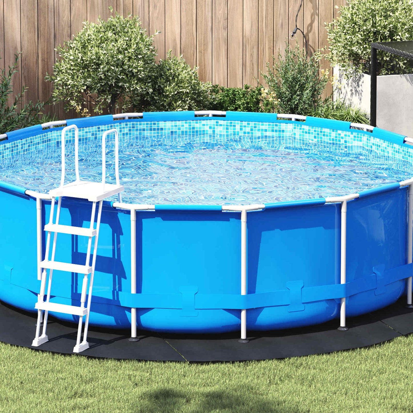 Pool Bundark Ø 366 cm (1 mm) Rund Non-woven stof Sort