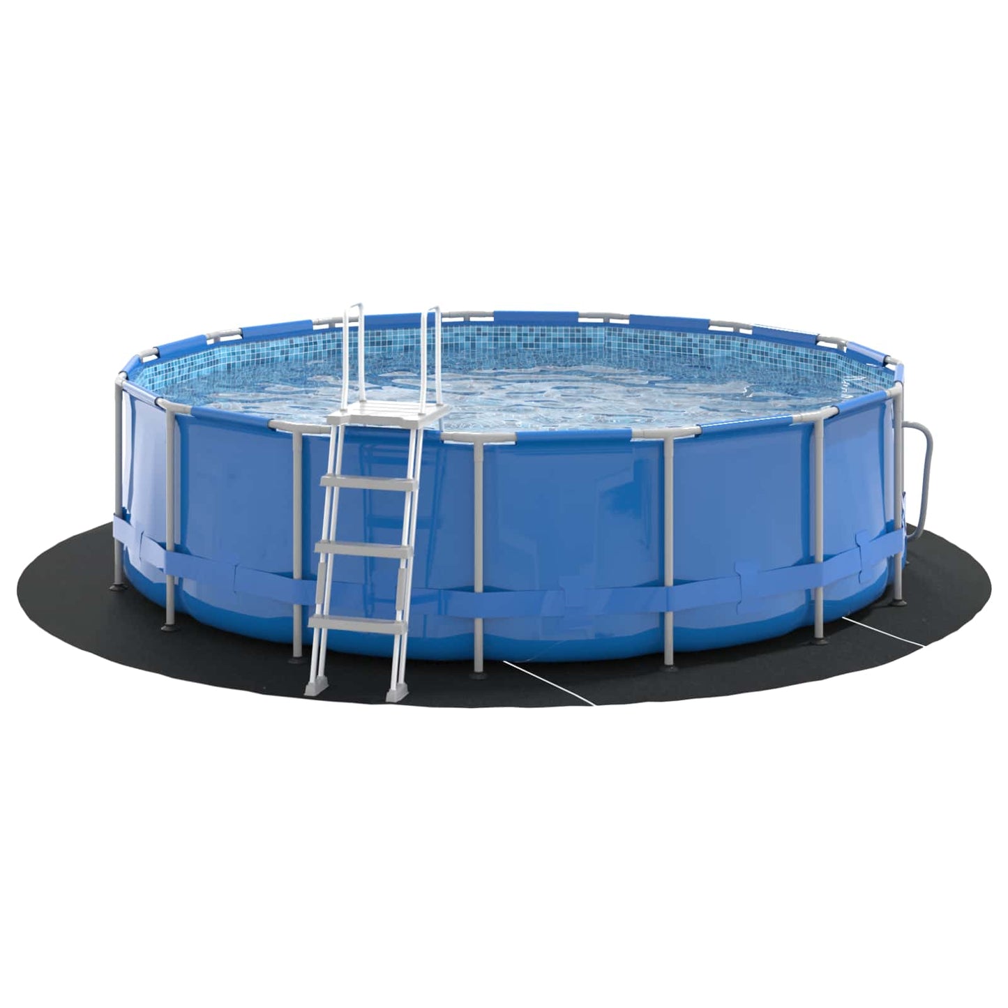 Pool Bundark Ø 366 cm (1 mm) Rund Non-woven stof Sort