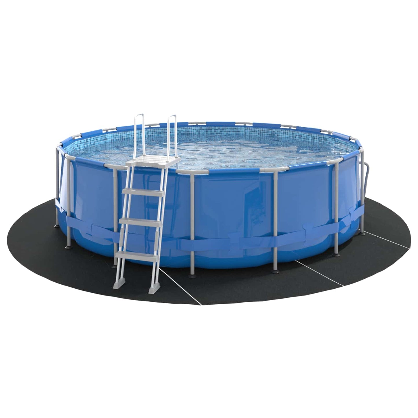 Pool Bundark Sort Ø 458 cm Non-woven stof