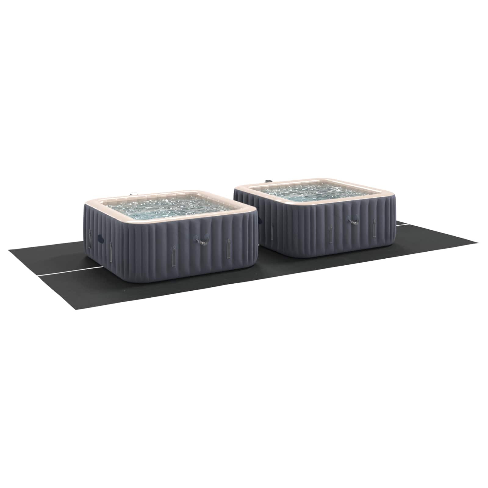 Pool Bundark Sort 500 x 250 x 0,1 cm Non-woven stof billede