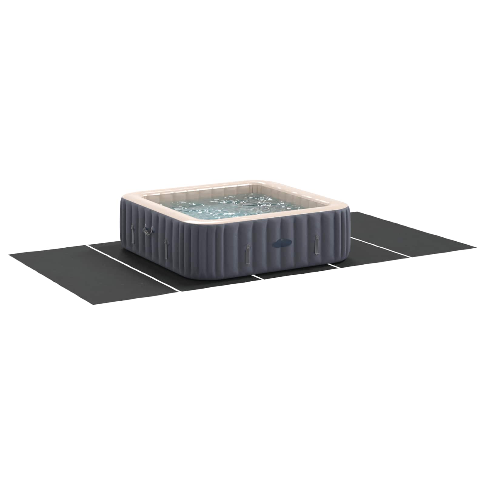 Pool Bundark Sort 550 x 280 x 0,1 cm Non-woven stof billede