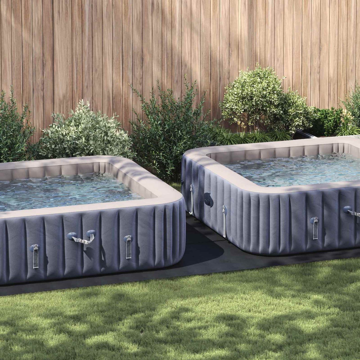 Pool Bundark Sort 640 x 321 x 0,1 cm Non-woven stof