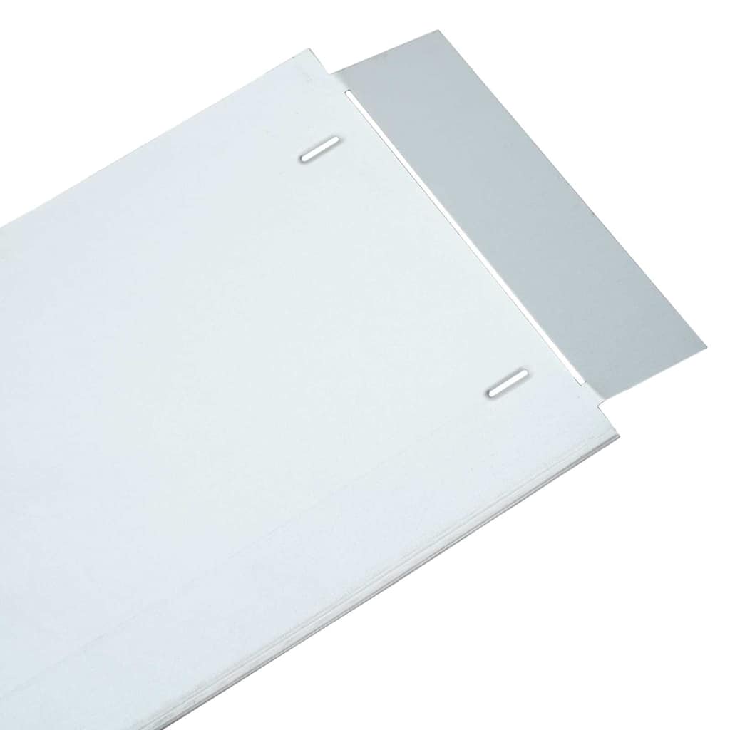 Plænekanter 10 pcs Sølv 100 x 25 x 0,07 cm Galvaniseret stål