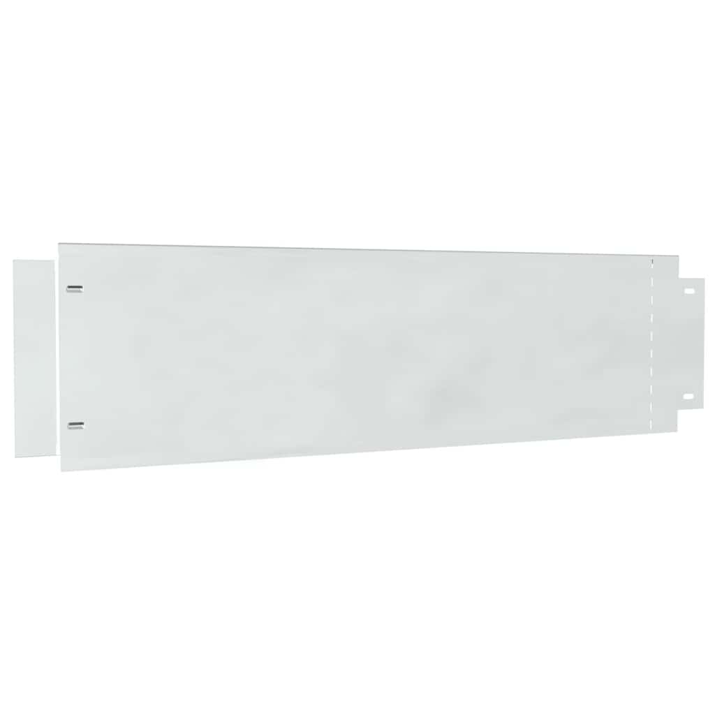 Plænekanter 10 pcs Sølv 100 x 25 x 0,07 cm Galvaniseret stål