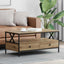Sofabord artisan eg 100 x 51 x 45 cm Konstrueret træ
