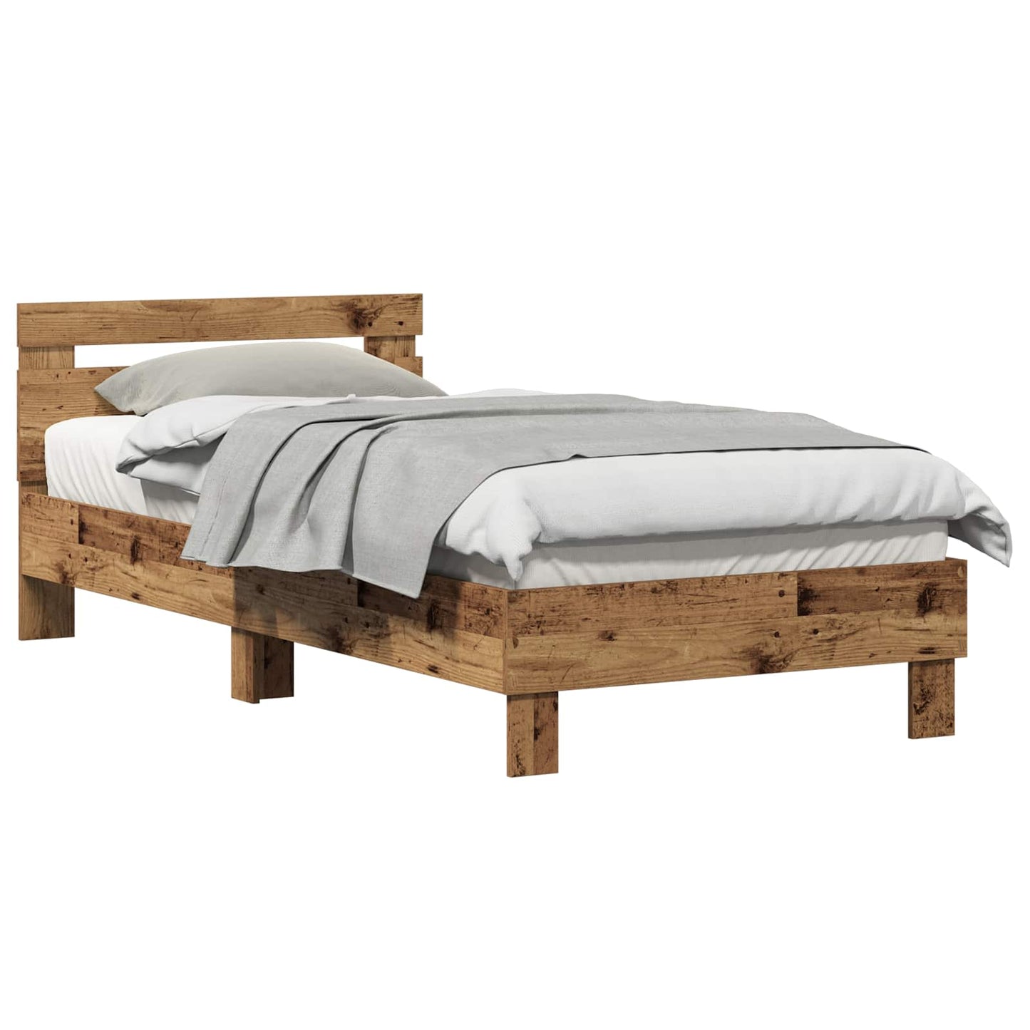 Sengestel Gammelt træ 203 x 95 x 70 cm Konstrueret træ