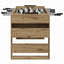 Fodboldbord Artisan Eg 146,5 x 74 x 85 cm Konstrueret træ