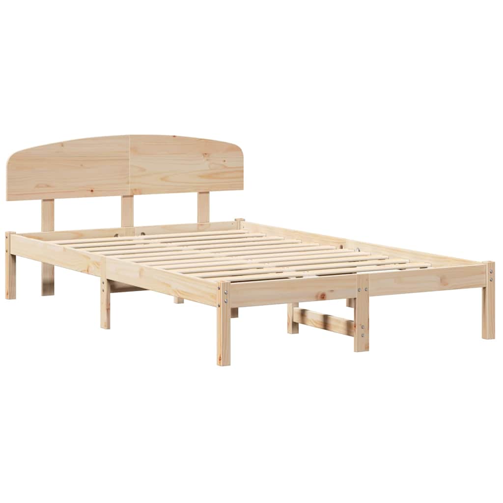 Sengestel Naturfarvet 140 x 190 cm Massiv fyrretræ